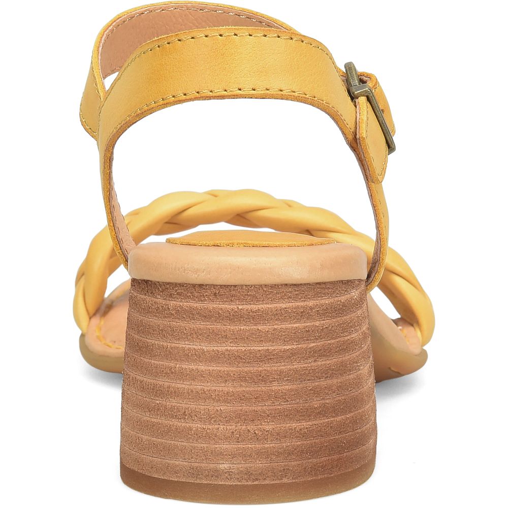 Born Simone Sandals Yellow Mustard Product ID-Ly31vUud