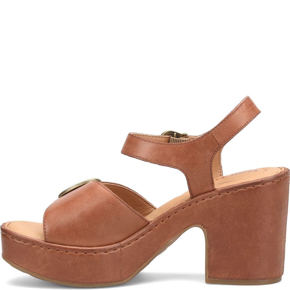 Born Browyn Sandals Cognac With Leather Wrap Product ID-M7lxOr76