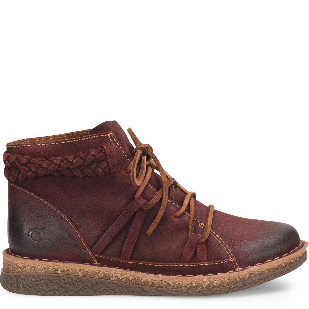 Born Temple II Boots Dark Brick Distressed Product ID-OcAV09aV
