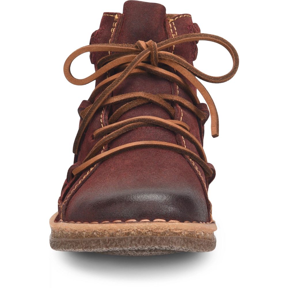 Born Temple II Boots Dark Brick Distressed Product ID-OcAV09aV