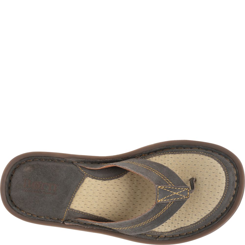 Born Bermuda Sandals Dark Concrete Distressed Product ID-Ohl4jGGl