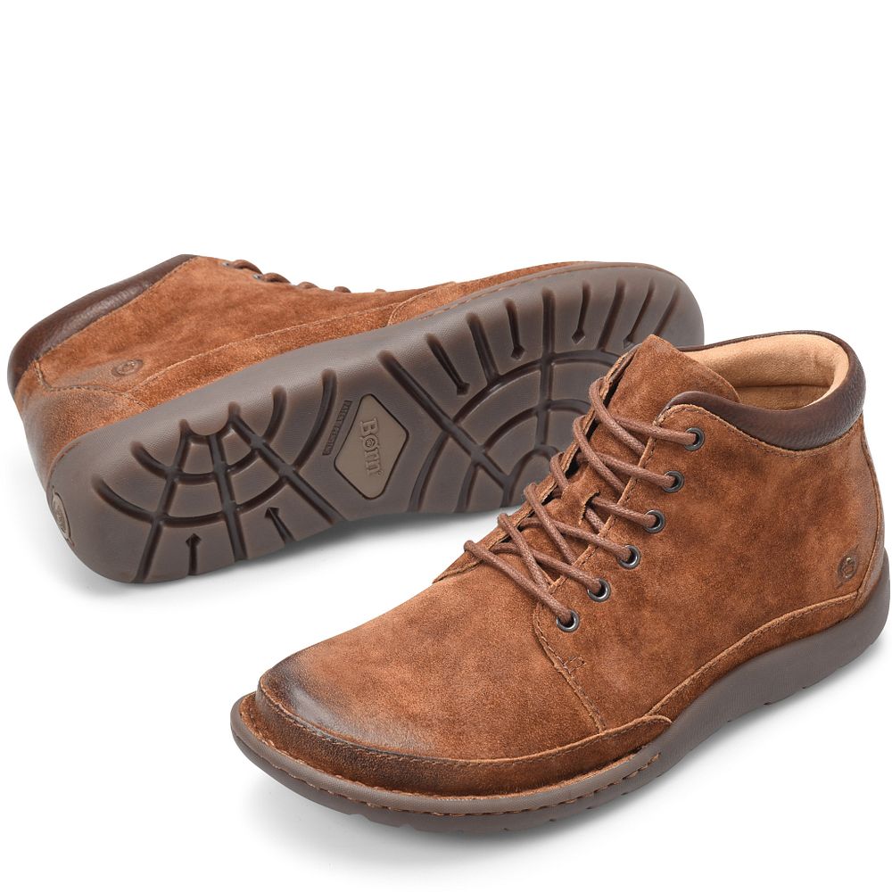Born Nigel Boot Boots Rust Tobacco Distressed Product ID-Omfed4sc