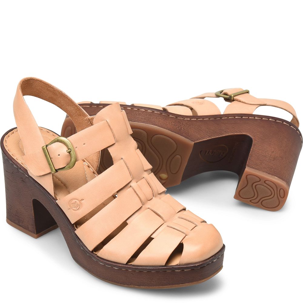 Born Hartley Clogs Natural Peach Product ID-Q0QLMNxw