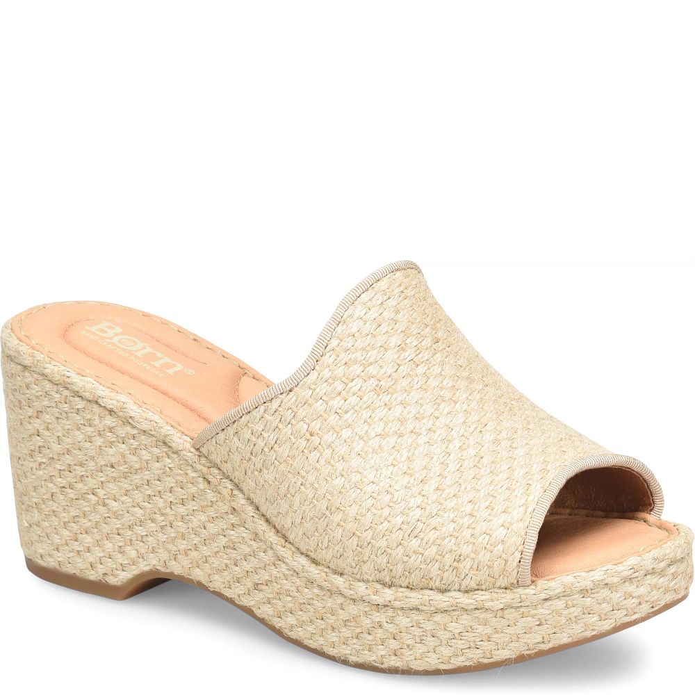 Born Lilah Raffia Sandals Natural Raffia Product ID-QSaYvMDU