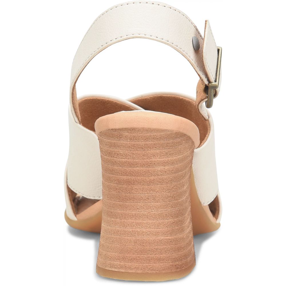 Born Tessa Sandals White Ivory Product ID-QescTu63