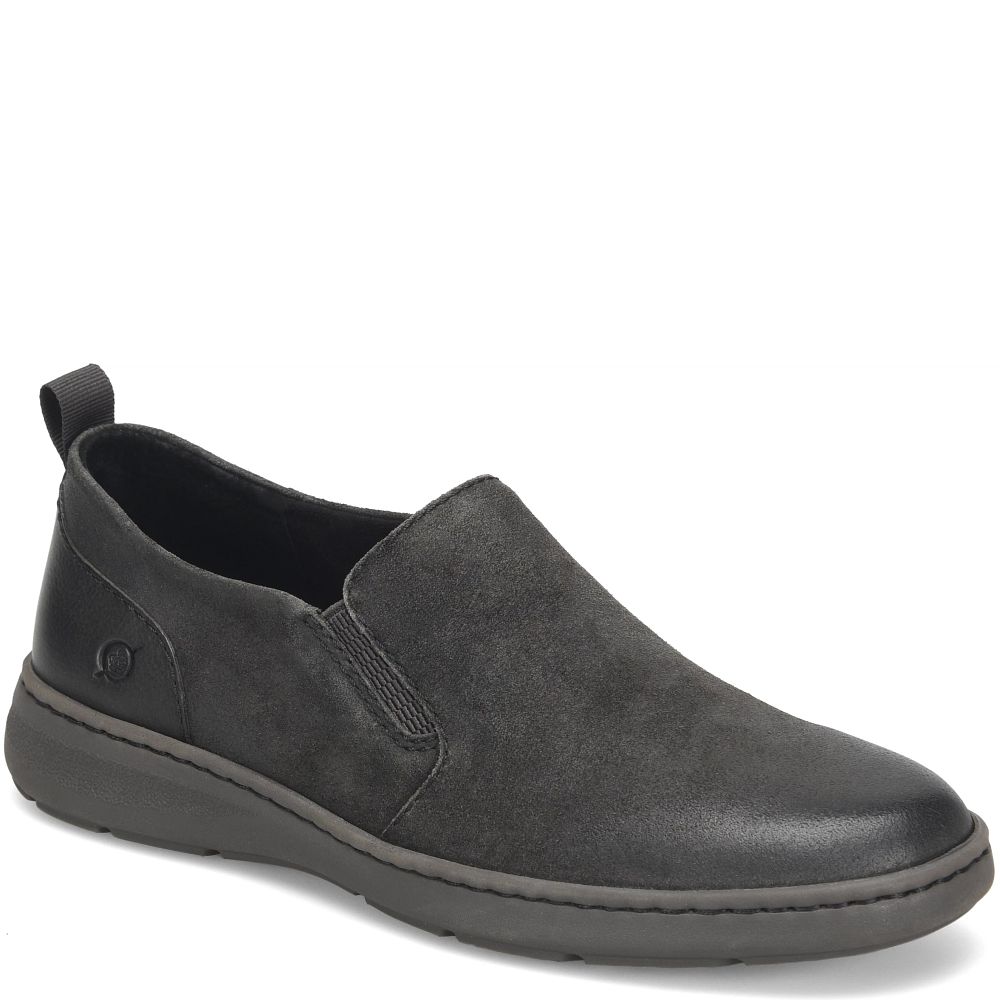 Born Morgan Slip-Ons Dark Carbon Distressed Product ID-Su0D7iaV
