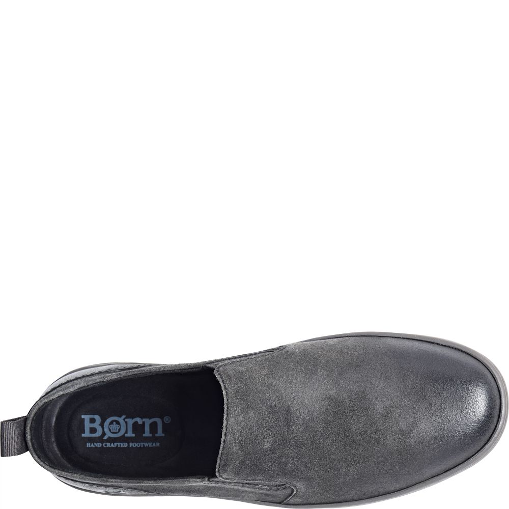 Born Morgan Slip-Ons Dark Carbon Distressed Product ID-Su0D7iaV