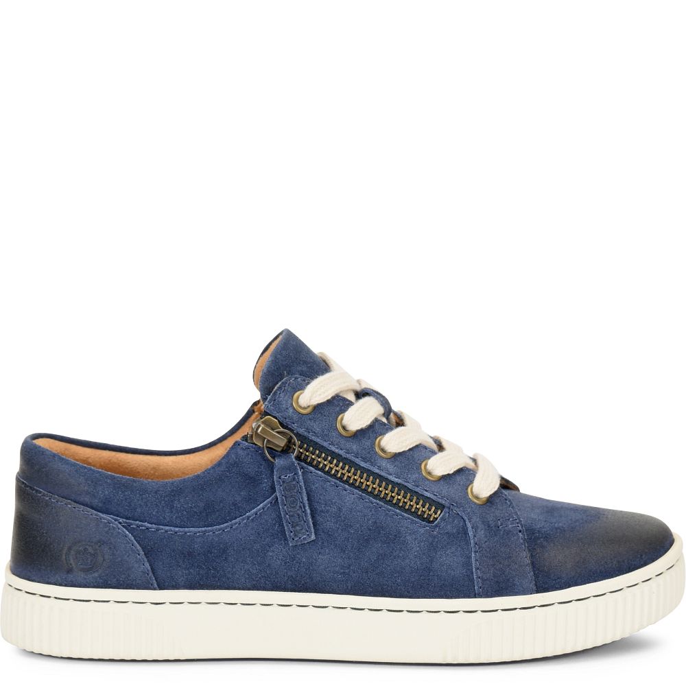 Born Paloma Slip-Ons Navy Indigo Distressed Product ID-Tomzv2yw