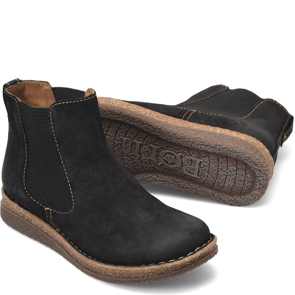 Born Faline Boots Black Distressed Product ID-UgENOsUh