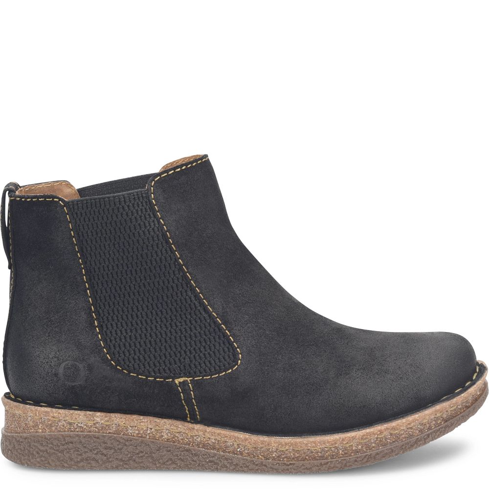 Born Faline Boots Black Distressed Product ID-UgENOsUh