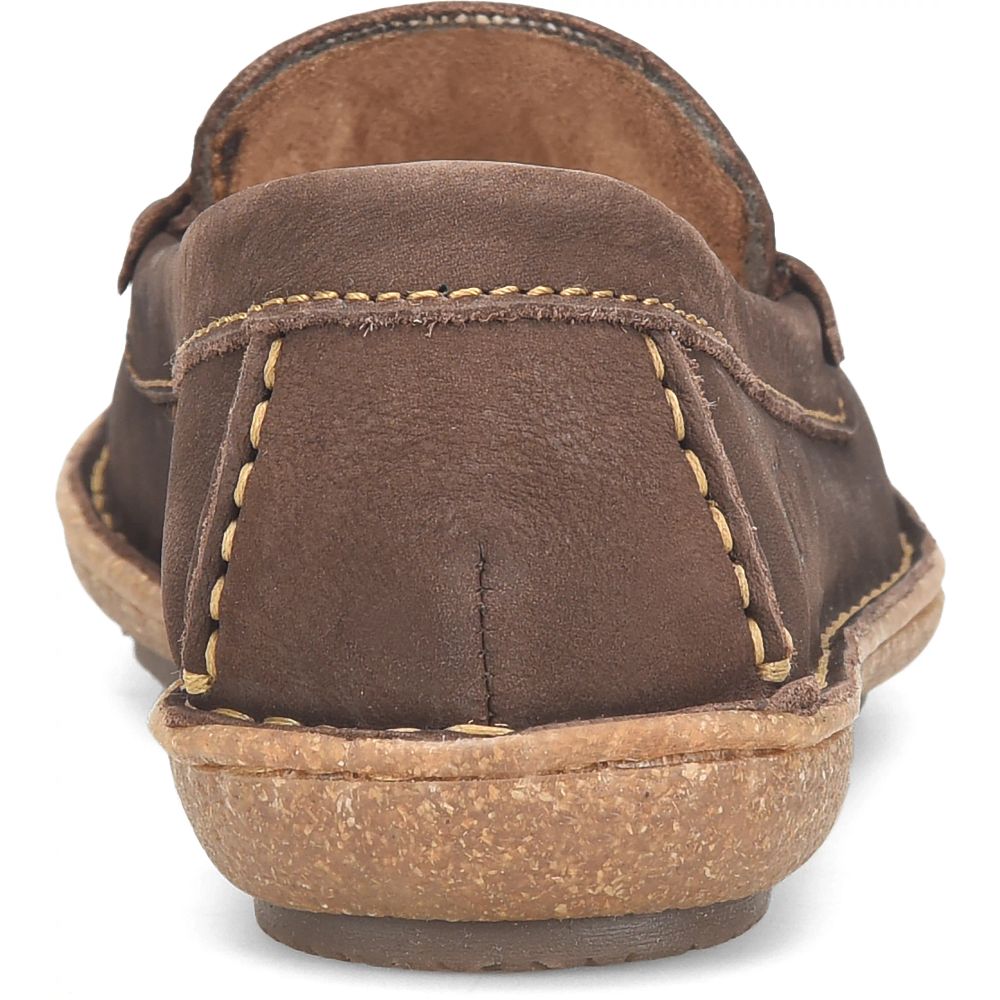Born Nerina Slip-Ons Brown Crater Nubuck Product ID-UjzQRbi4
