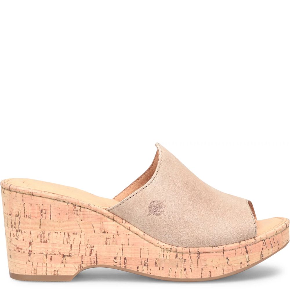 Born Lilah Sandals Cream Visone Distressed Product ID-WD1mrCZ6