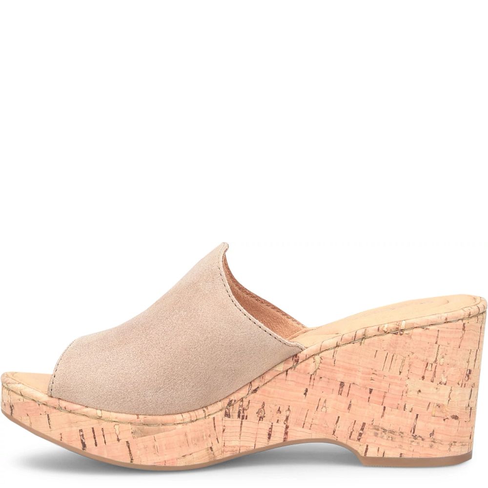Born Lilah Sandals Cream Visone Distressed Product ID-WD1mrCZ6