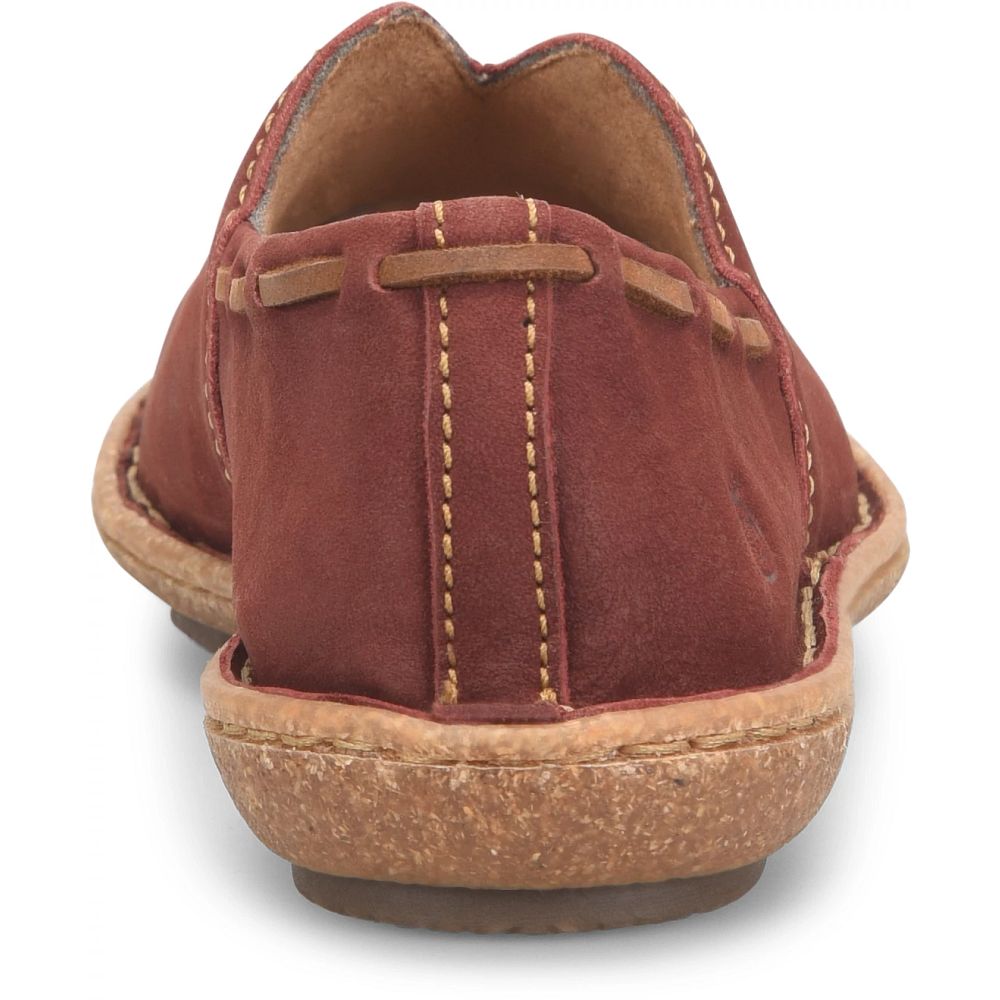 Born Naya Slip-Ons Brick Nubuck Product ID-Wi50HSzx