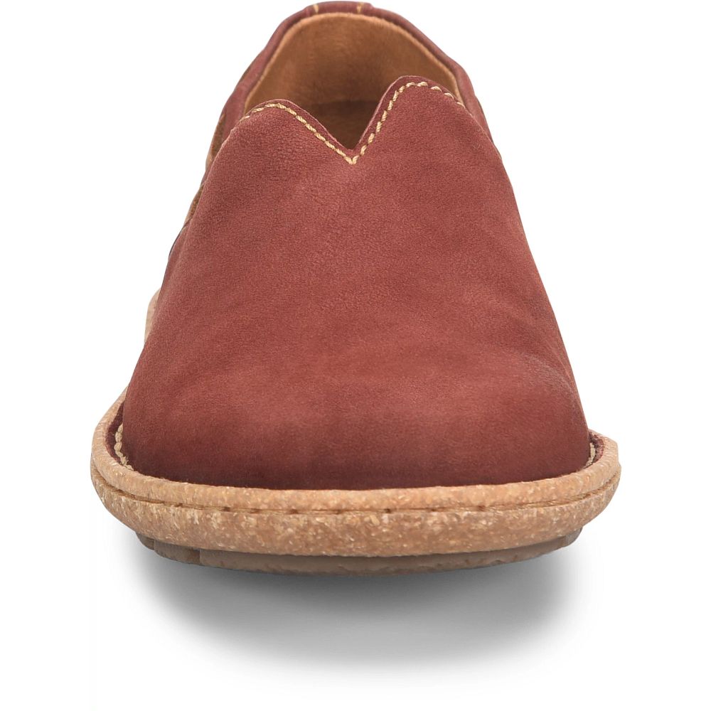 Born Naya Slip-Ons Brick Nubuck Product ID-Wi50HSzx