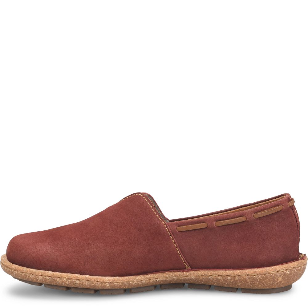 Born Naya Slip-Ons Brick Nubuck Product ID-Wi50HSzx