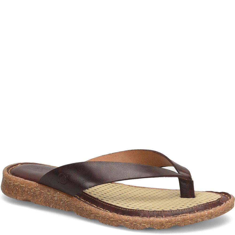 Born Bora Basic Sandals Dark Brown Product ID-WqSufSUF