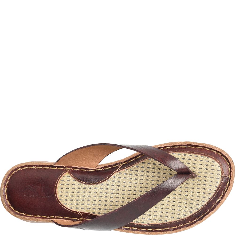 Born Bora Basic Sandals Dark Brown Product ID-WqSufSUF