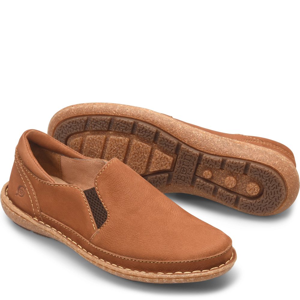 Born Mayflower II Slip-Ons Maple Leaf Nubuck Product ID-XJfW1Cad
