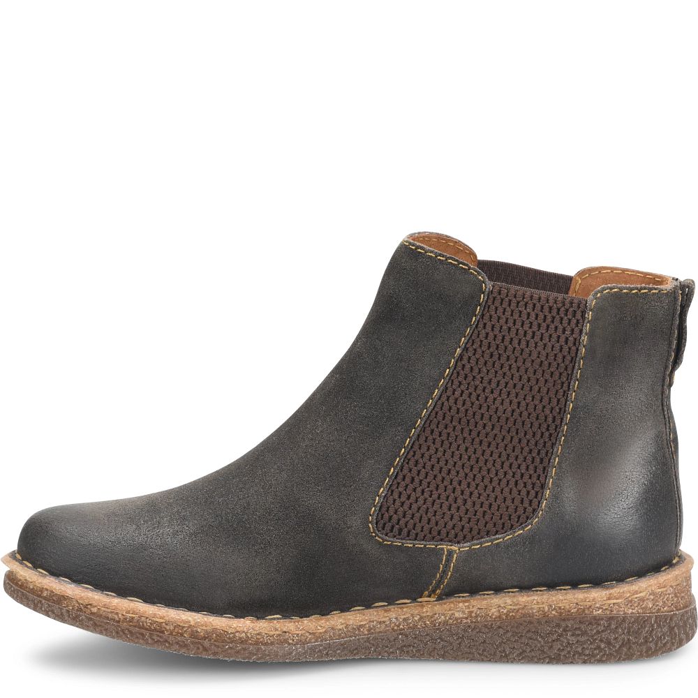 Born Faline Boots Dark Concrete Distressed Product ID-XogCruWn