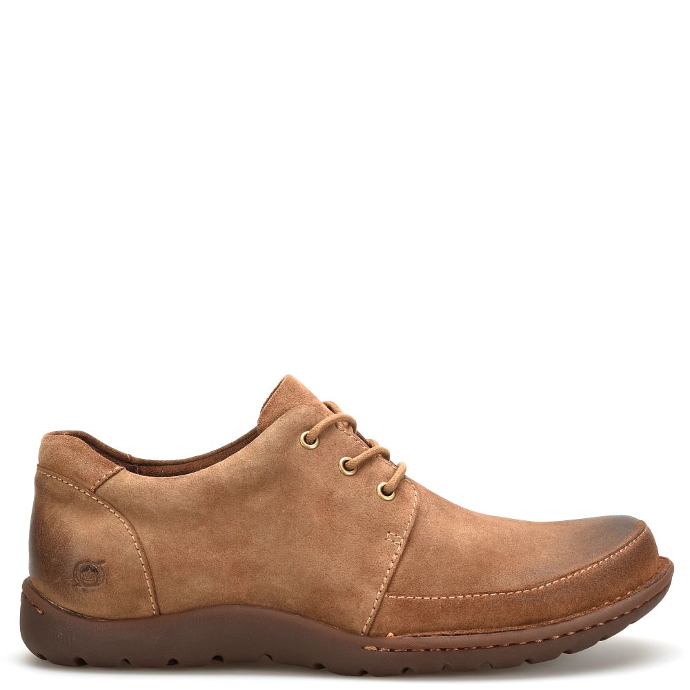 Born Nigel 3-Eye Saddle Slip-Ons Saddle Distressed Product ID-YnWu4KlY