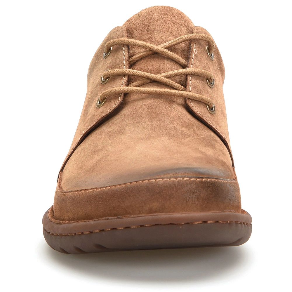 Born Nigel 3-Eye Saddle Slip-Ons Saddle Distressed Product ID-YnWu4KlY