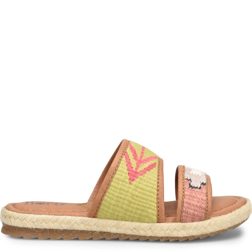 Born Ellie Sandals Green Fabric Product ID-ZQwdvdjl