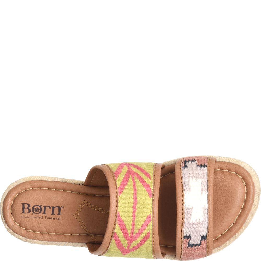 Born Ellie Sandals Green Fabric Product ID-ZQwdvdjl