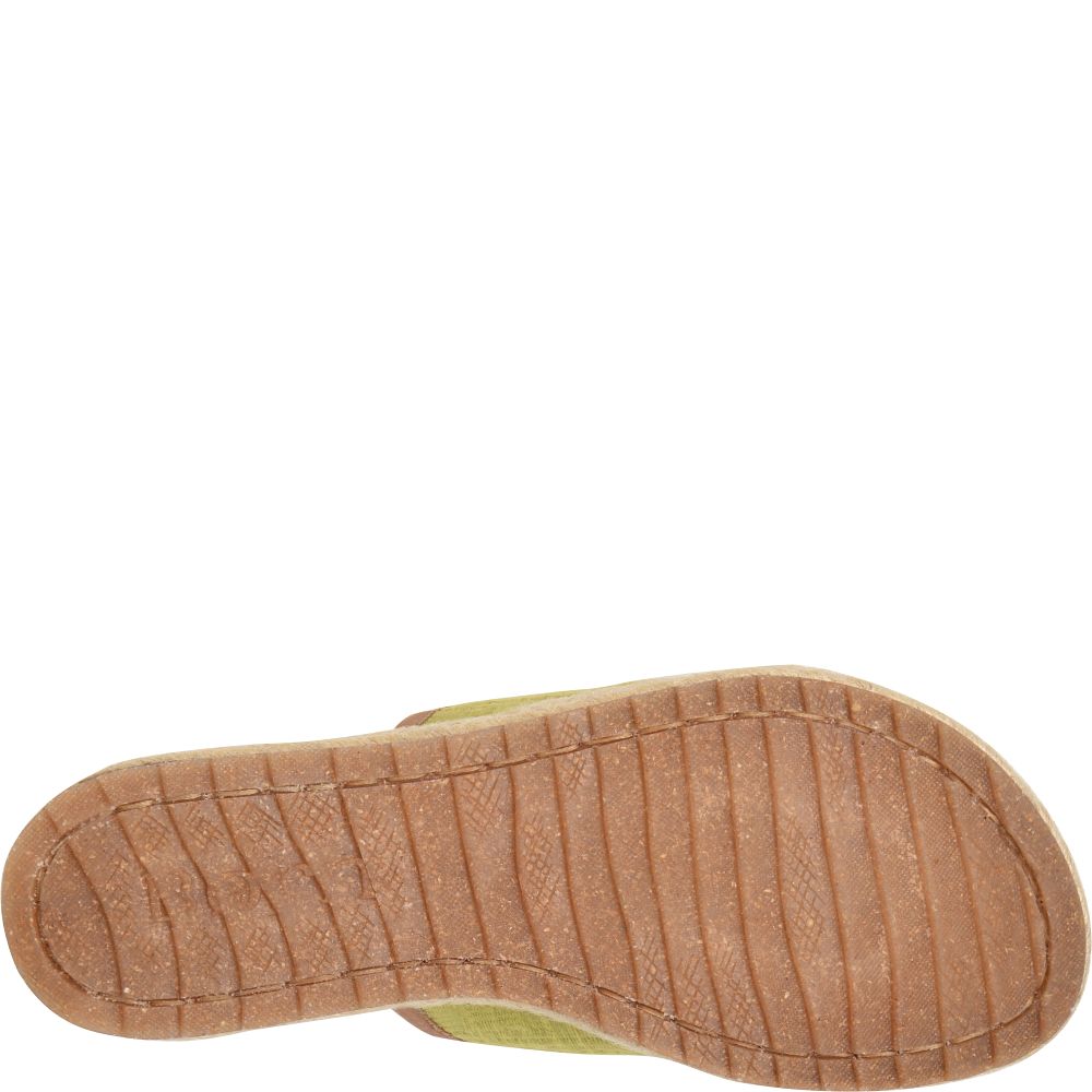 Born Ellie Sandals Green Fabric Product ID-ZQwdvdjl