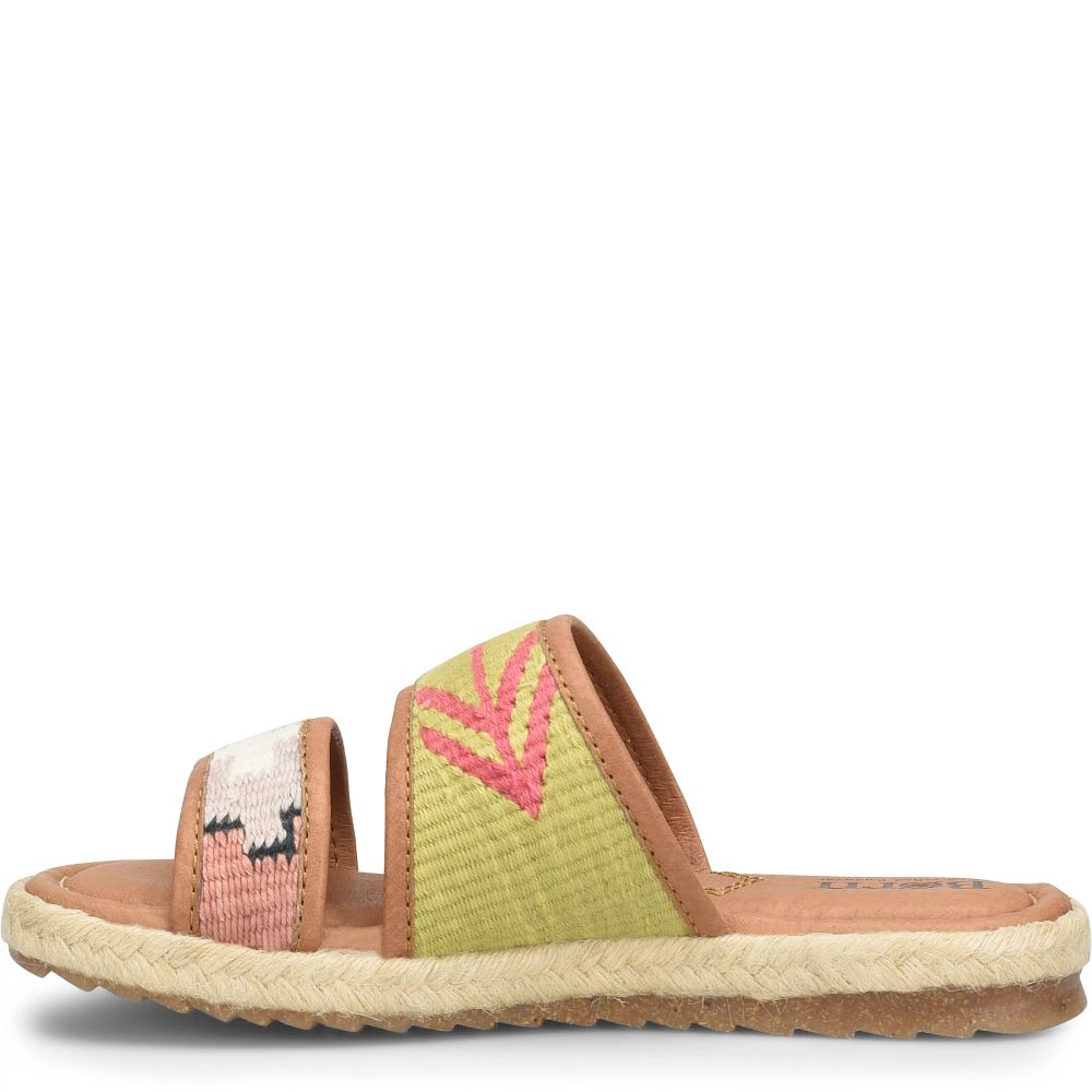 Born Ellie Sandals Green Fabric Product ID-ZQwdvdjl