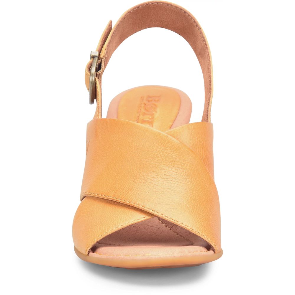 Born Tessa Sandals Yellow Sunflower Product ID-bcrkmGTN