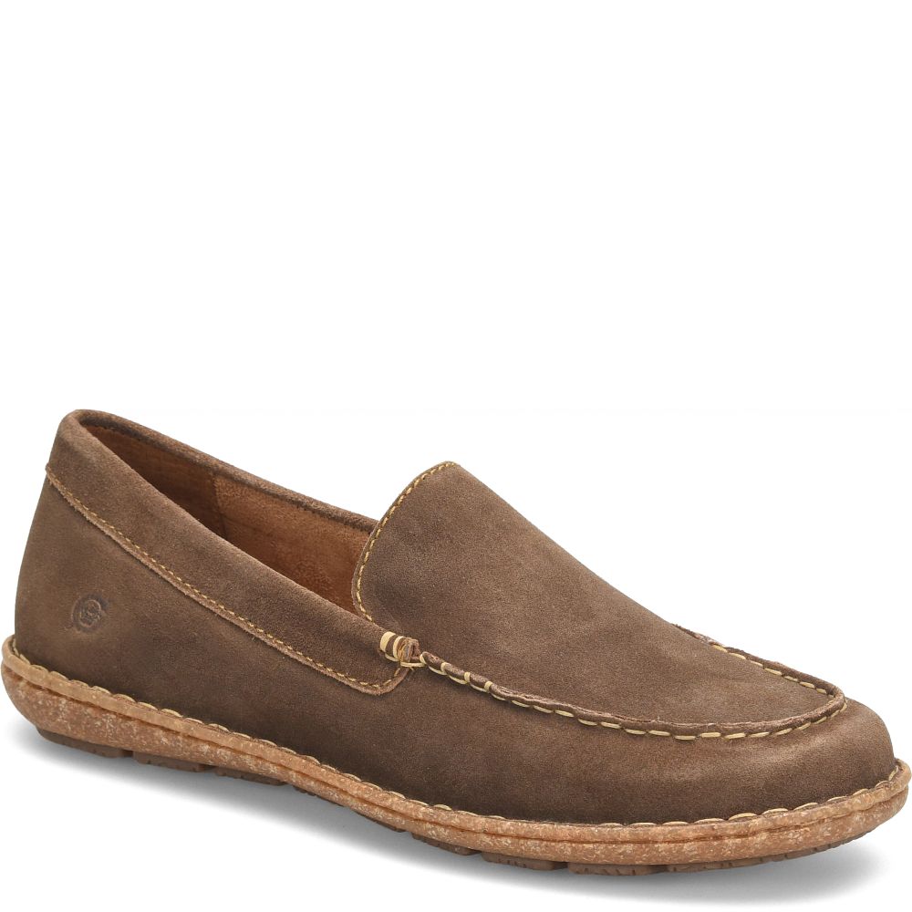 Born Naldo Slip-Ons Taupe Avola Nubuck Product ID-czFHw1XG
