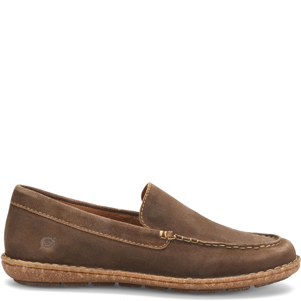 Born Naldo Slip-Ons Taupe Avola Nubuck Product ID-czFHw1XG