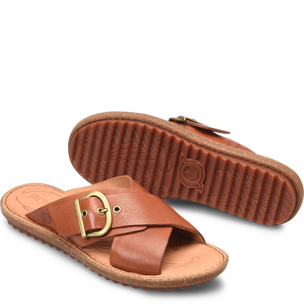 Born Rio Sandals Cognac Product ID-dwIL9ciV