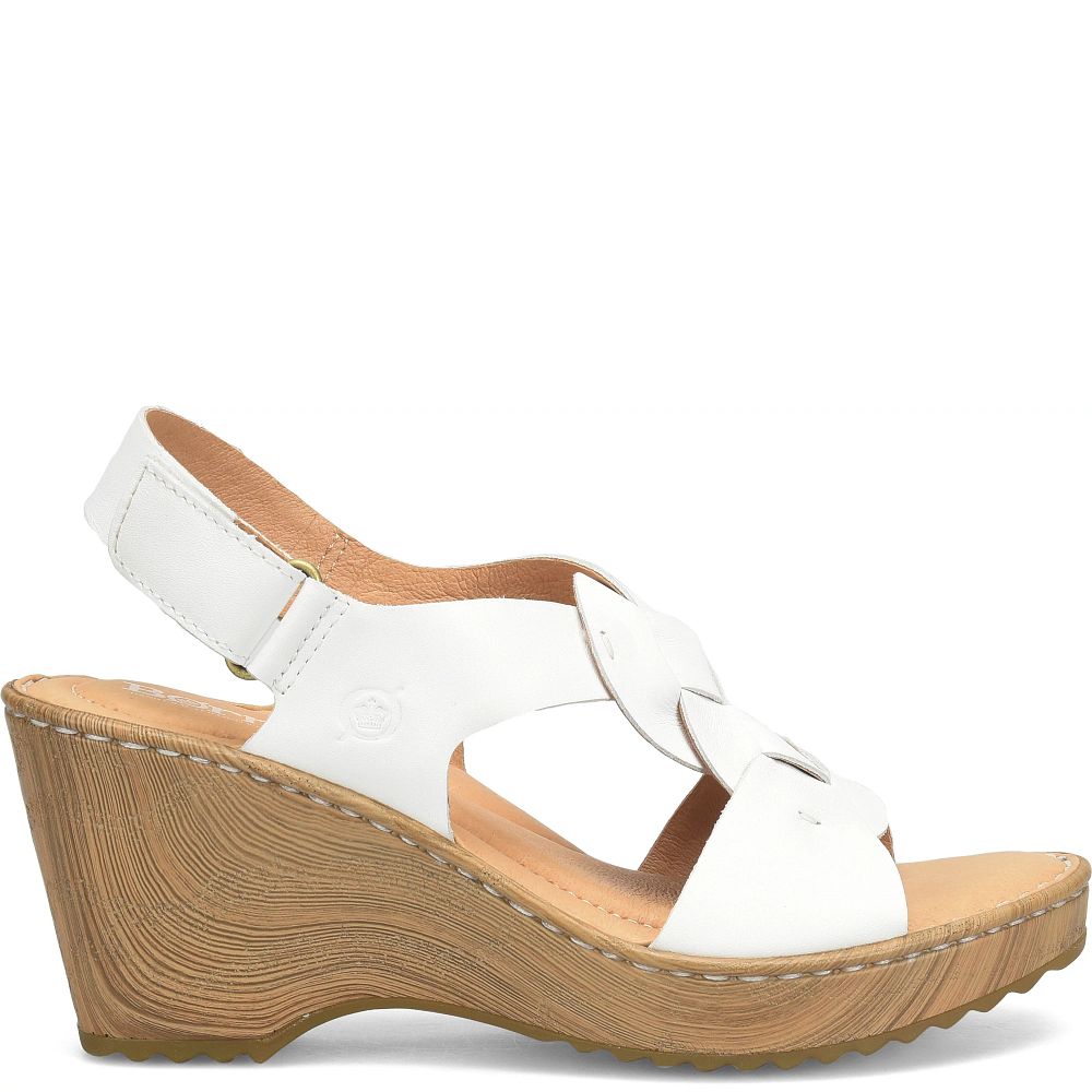Born Nina Sandals White Product ID-dzzlTjK8