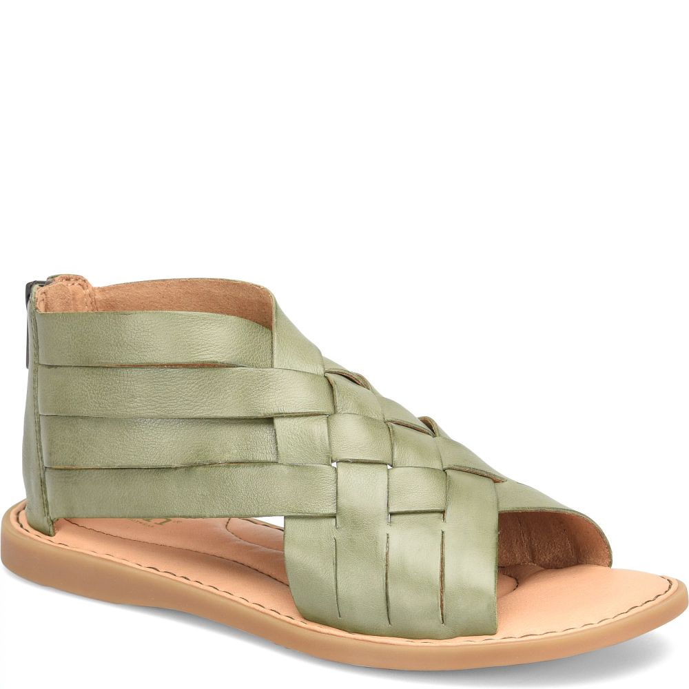 Born Iwa Woven Sandals Olive Green Product ID-f759QkGu