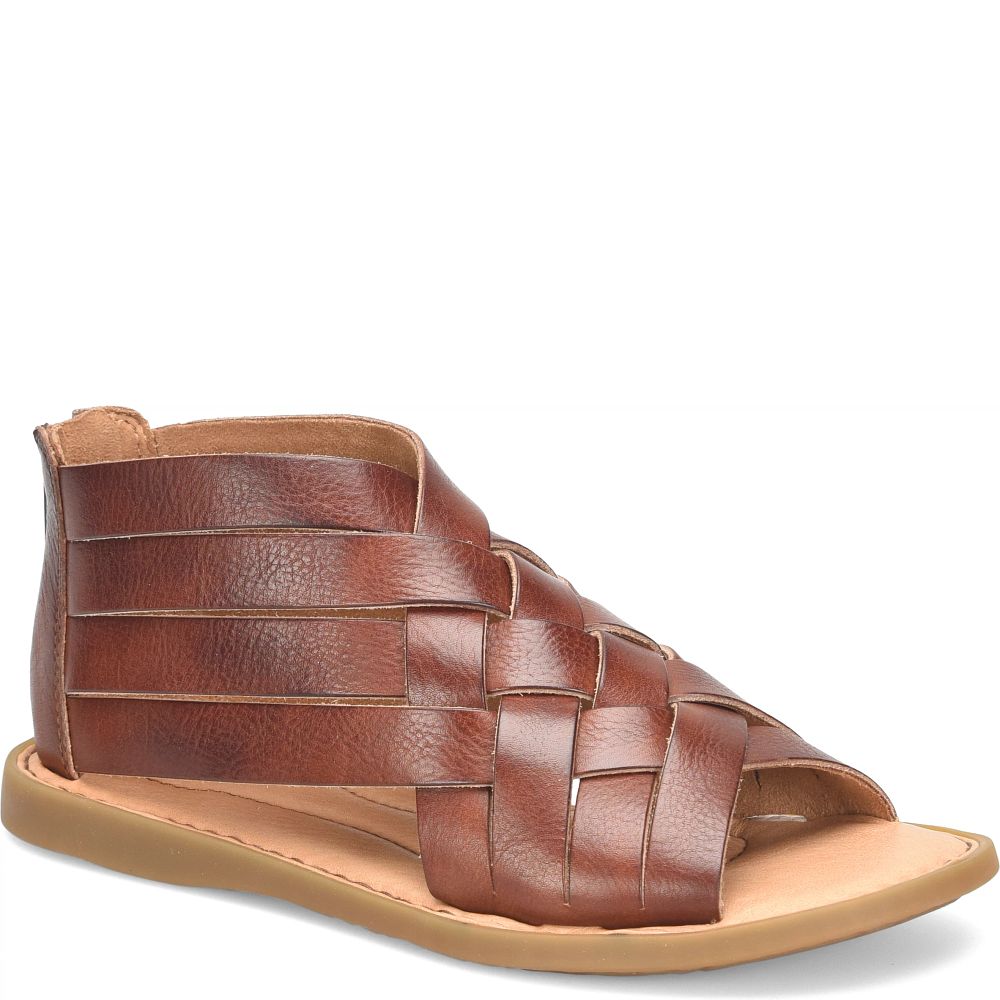 Born Iwa Woven Sandals Dark Tan Bourbon Product ID-fDFtewQU