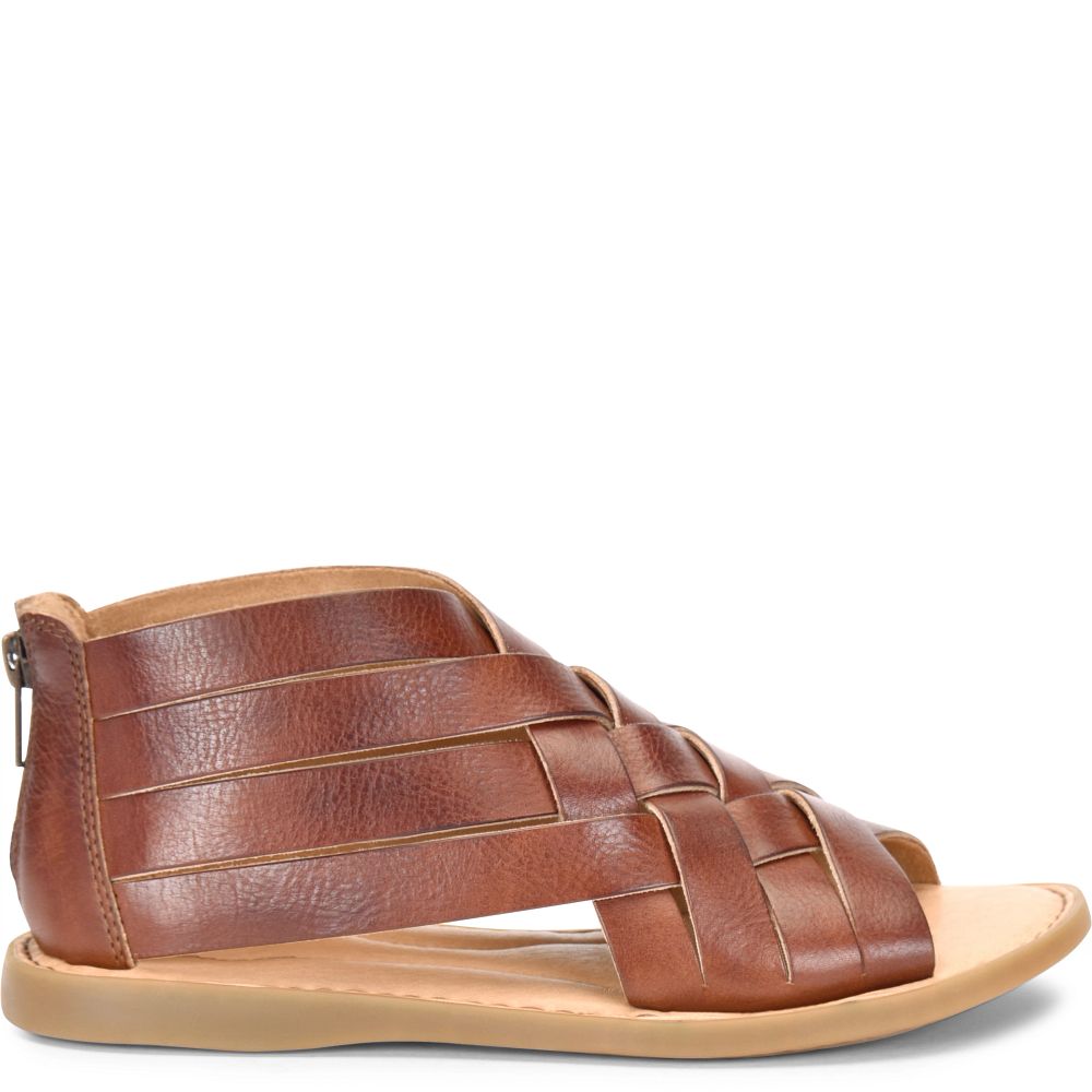Born Iwa Woven Sandals Dark Tan Bourbon Product ID-fDFtewQU