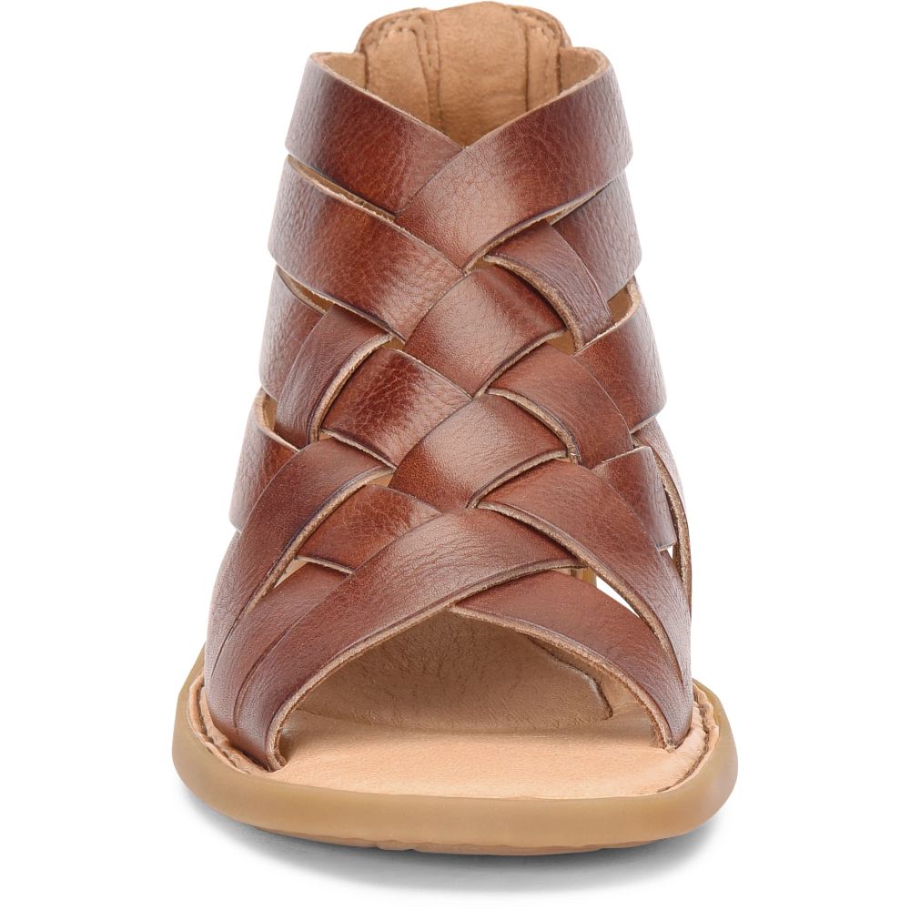 Born Iwa Woven Sandals Dark Tan Bourbon Product ID-fDFtewQU