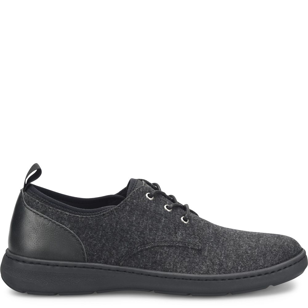 Born Marcus Slip-Ons Dark Charcoal Wool Combo Product ID-gAVXbY2s