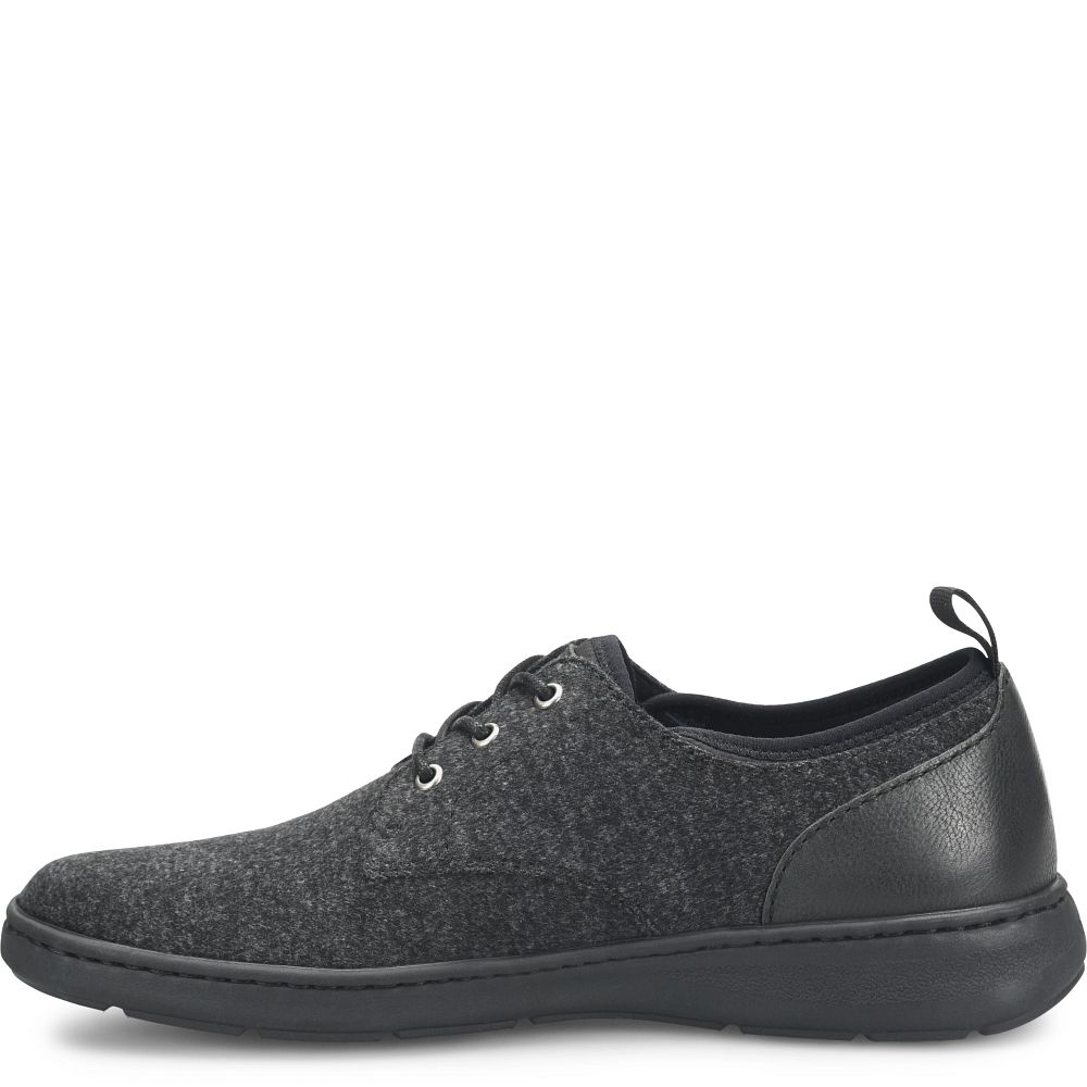 Born Marcus Slip-Ons Dark Charcoal Wool Combo Product ID-gAVXbY2s