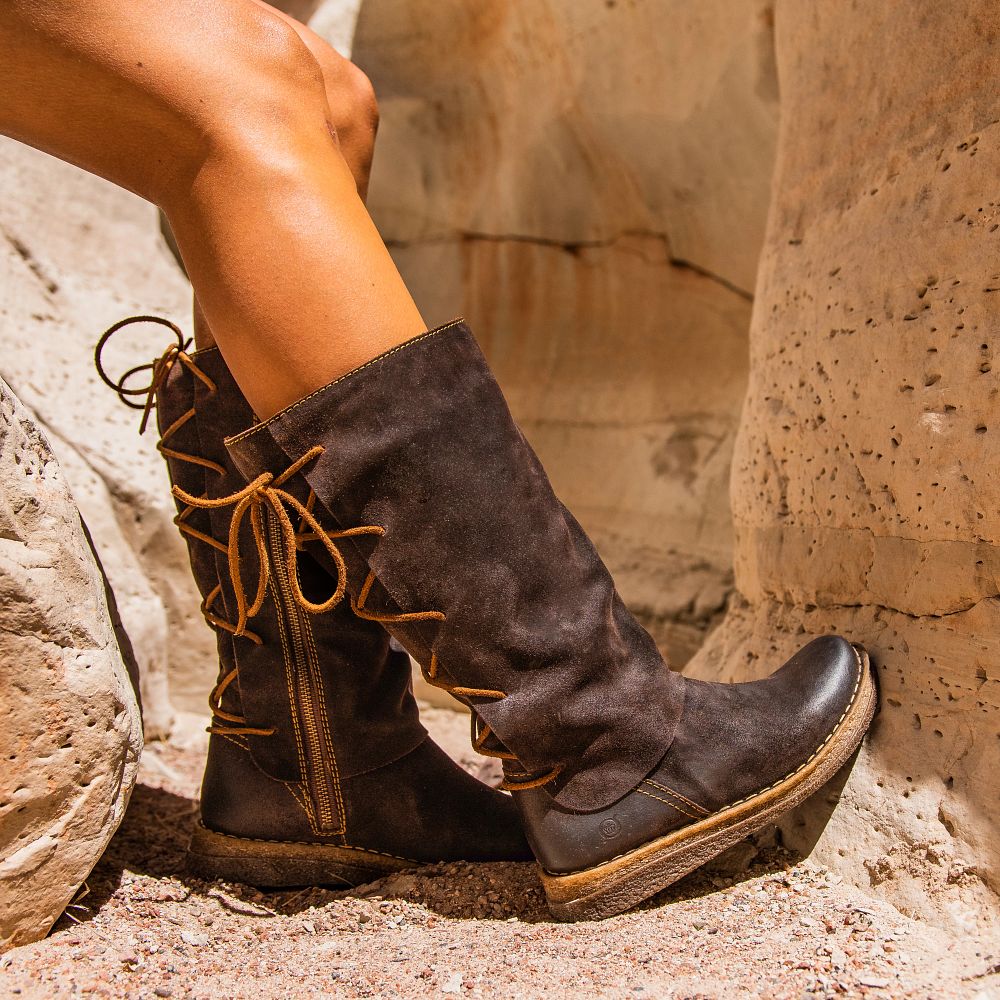 Born Sable Boots Dark Concrete Distressed Product ID-gBntU7LJ