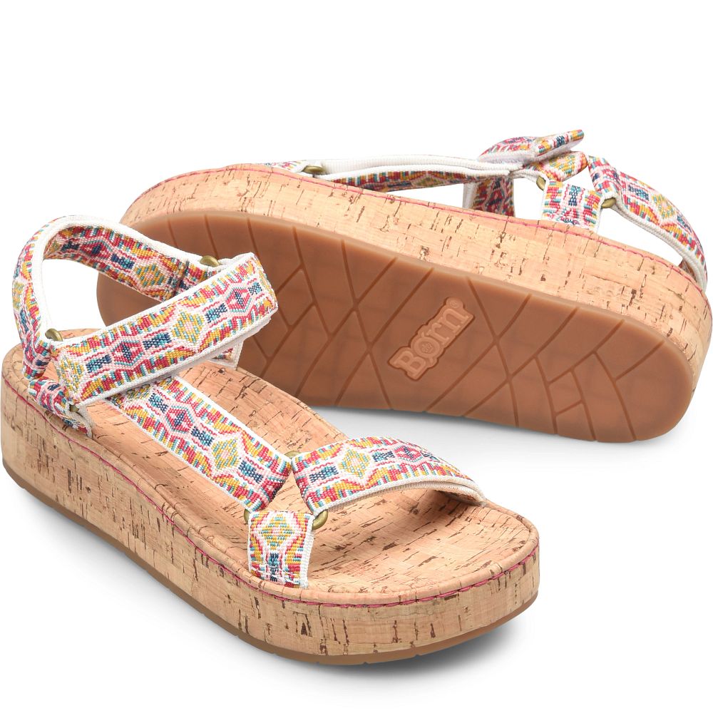 Born Sirena Sandals White Product ID-gXcM7t3x [BornShoes-206]