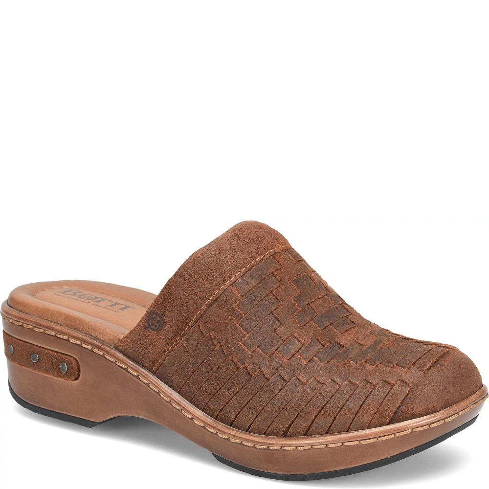 Born Yucatan Distressed Clogs Glazed Ginger Product ID-hOoTFZnh