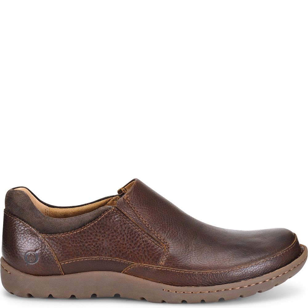 Born Nigel Slip On Slip-Ons Dark Brown Product ID-huUuSGWx