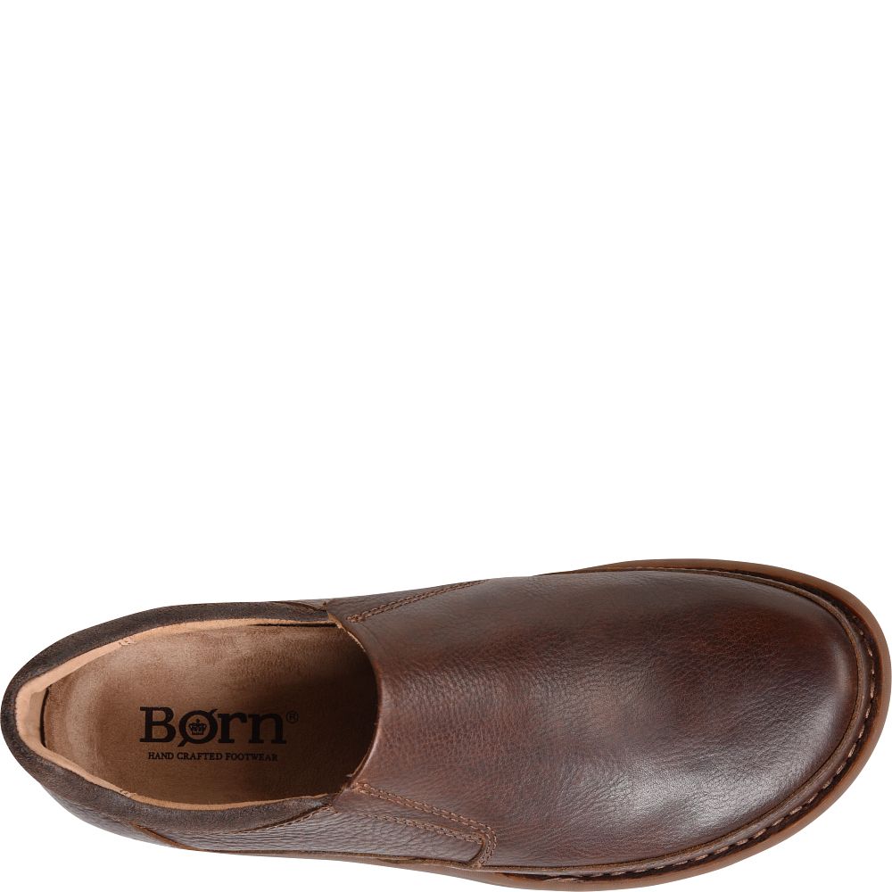 Born Nigel Slip On Slip-Ons Dark Brown Product ID-huUuSGWx