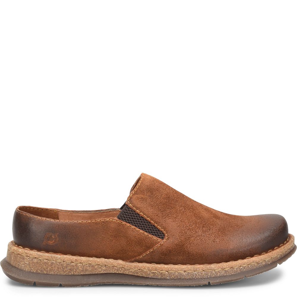 Born Bryson Clog Slip-Ons Glazed Ginger Distressed Product ID-jM1Gh2XH