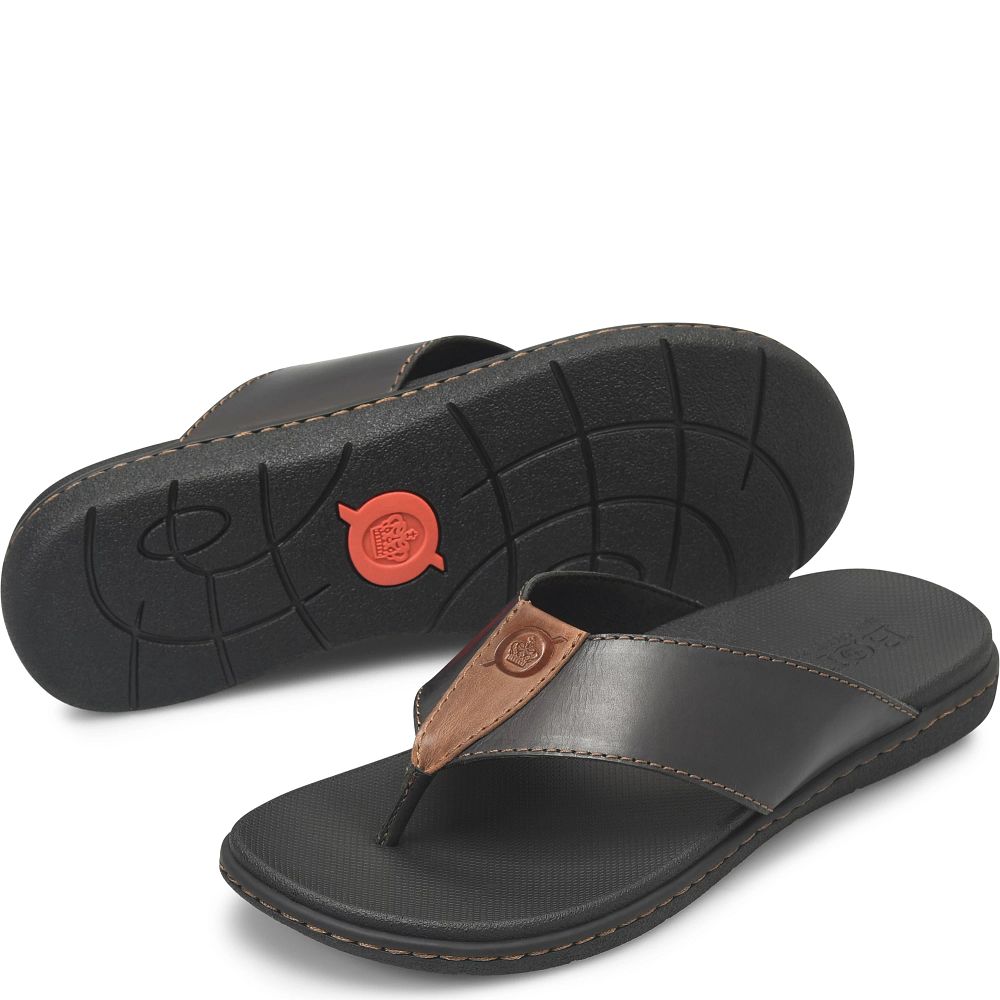 Born Gavin Sandals Black Product ID-jhi50ck0