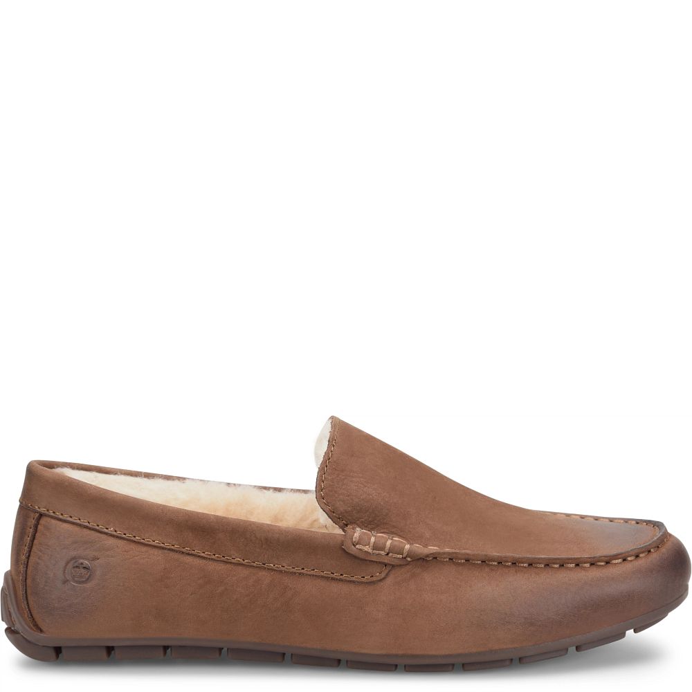 Born Allan Shearling Slippers Carafe Nubuck Product ID-k4pdbnIQ