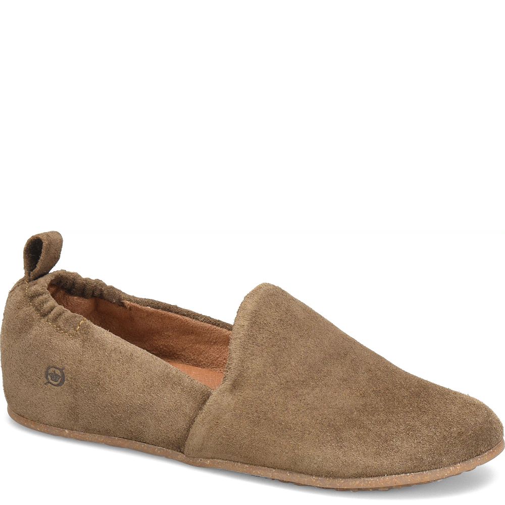 Born Margarite Slip-Ons Taupe Avola Suede Product ID-kbqJf3kz